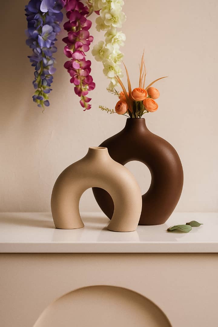 ست گلدان دوناتی و نیم دوناتی